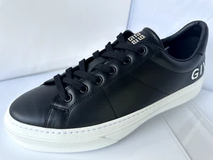 New Givenchy Men's City Sport Sneakers Black Size 43 Tennis Shoes Leather - Picture 1 of 21