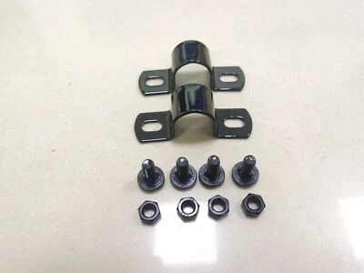 Motor Black Iron Rear Fender Mount U-Clamp For Harley FL 1941-1957 UL 1938-1947 - Image 1 of 4