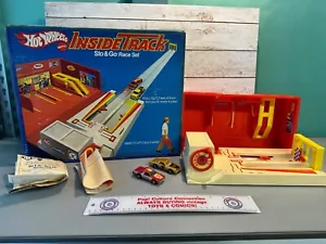 1981 Hot Wheels Inside Track Sto & Go Race Set 100% Complete In The Box MINT - Picture 1 of 18