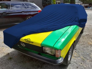 Vollgarage Car-Cover Schutzdecke Blau mit Spiegeltaschen für Opel Kadett C-Coupe - Picture 1 of 10