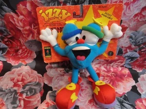 1996 Olympics Mascot IZZY Plush Fully Posable Atlanta Olympic Games NOS on card - Picture 1 of 3