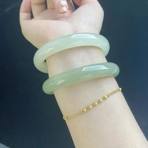 Certified Natural High Ice Burmese Green Jade Jadeite Bracelets Bangle Jewelry - Picture 1 of 19