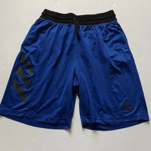 Adidas Shorts Men's L Blue Basketball Athletic Climalite 8.5" Running Active - Picture 1 of 9