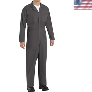 Men's Twill Coverall with Action Back - Picture 1 of 4