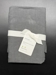 POTTERY BARN BELGIAN FLAX LINEN SET OF 2 KING EURO SHAMS BRAND NEW CHARCOAL - Picture 1 of 3