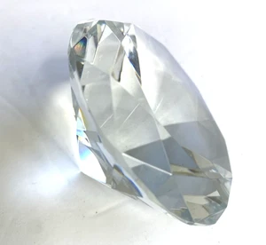 Rosenthal Kristall Diamant Briefbeschwerer klar Prisma Dekor - Bild 1 von 6