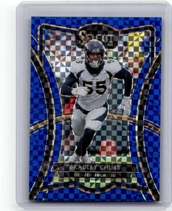 Bradley Chubb 2019 Select Premier Level Blue Prizm /149 Prizm Broncos #124 SP - Bild 1 von 2