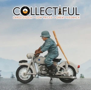 BRITAINS DEETAIL - #9679 - GERMAN ARMY MOTORCYCLE - BMW SOLDIER - DIECAST🔥546 - Picture 1 of 4