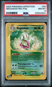 Pokemon PSA 8 Meganium 054/165 Expedition Base Set Reverse Holo 054/165 - Bild 1 von 2