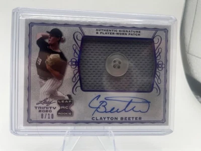 2020 Leaf Trinity Auto Clayton Beeter /10 RC Player Worn Patch - Image 1 of 2