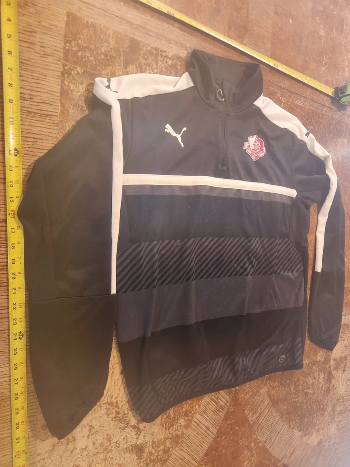 Men’s Black Puma Long Sleeve Quarter Zip Size XL Sacramento #S17 - Image 1 of 3