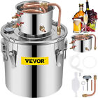 VEVOR 8Gal Alcohol Distiller 30L Stainless Water Boiler Copper Tube with Handles