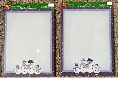 Gartner Papelería Familia Nieve Papelería en Azul 35 Hojas Juego de 2 Nuevas Foto 1 de 3