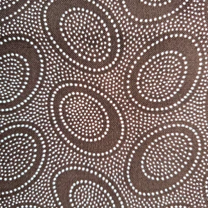 Kaffe Fassett Aboriginal Dot FreeSpirit Fabric Brown 18" x 44" Circles - Foto 1 di 4