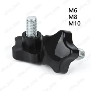 Tornillos de sujeción de pomo de mano de acero plástico de cinco estrellas M6 M8 M10 - Imagen 1 de 6