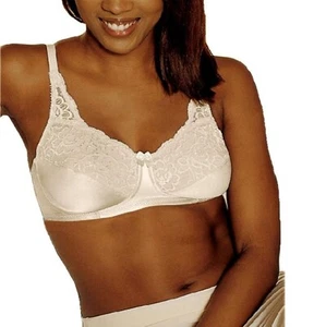 NWT Black AMOENA 2137 34A Nadia Stretch Lace Soft Cup Wireless Mastectomy Bra - Picture 1 of 3