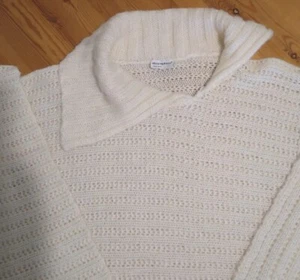 Damen Poncho by Atmosphere geteilter Kragen weiß Einheitsgröße seidig weich & leicht - Bild 1 von 8