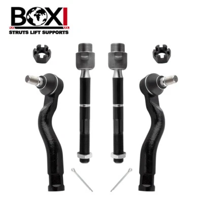 4pcs Inner/Outer Tie Rod End Kit for Toyota Sequoia 2008-2019 Tundra 2007-2019 - Image 1 of 4