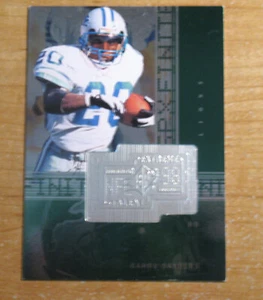 BARRY SANDERS 1998 Upper Deck SPx Finite EXTREME TALENT # /7200 HOF Card #284 - Picture 1 of 3