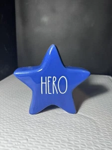 Rae Dunn Artisan Collection By Magenta Ceramic Blue 5 inch Tall Blue “Hero” (Z64 - Picture 1 of 4