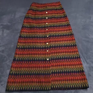 Falda De Colección Años 60 70 Peerless of Boston Para Mujer XS-S Cintura Mezcla Lana Boho Hippie - Imagen 1 de 6