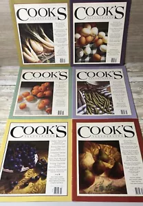 Vintage 1998- Full Year - Lot of 6 Cook's Illustrated Magazines - #30-#35 RARE! - Picture 1 of 13