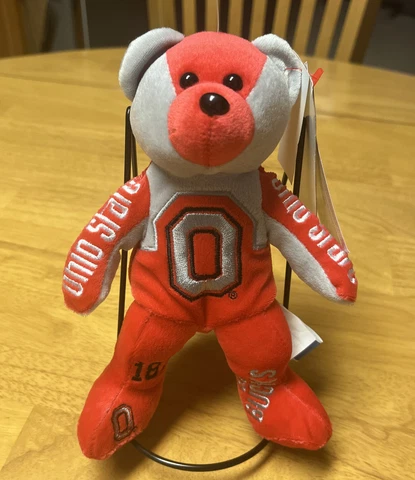 FOCO Forever Collegiate ~Ohio State Buckeyes  Red Plush Bear w/Tags 7”L Cover