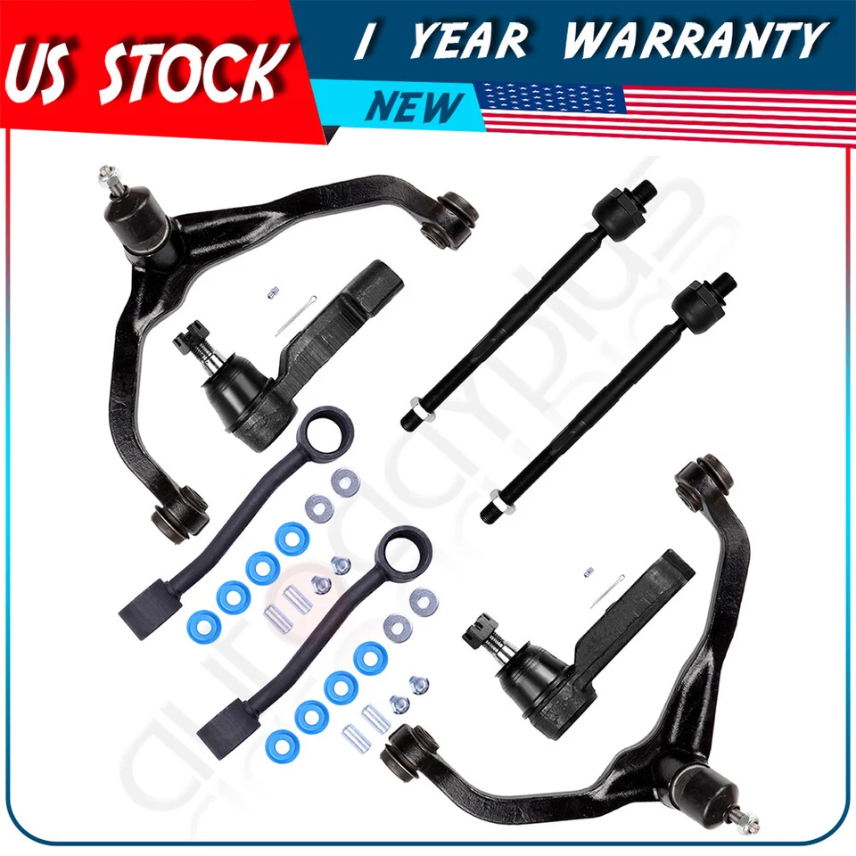 Barra estabilizadora de extremo de varilla de amarre de brazo de control superior de 8 piezas para Jeep Liberty 2008-2012 Foto 1 de 4