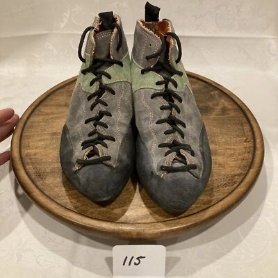 SAPATOS DE ESCALADA ASOLO VINTAGE, VERDE/CINZA, EUA MASCULINO 40.5 - Imagem 1 de 4