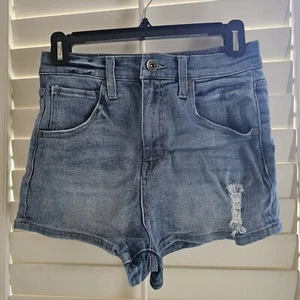 Kendall & Kylie Shorts Size 3 Womens High Rise Medium Wash Blue Denim KK31063F01 - Picture 1 of 11