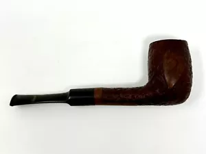 Jarl Tobacco Pipe Made in Denmark #1582 Bent Stacked Panels Ebonite Rubber Stem - Picture 1 of 13