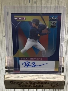 2022 Leaf Vivid Baseball Dylan Beavers XRC Auto 27/30 Baltimore Orioles - Picture 1 of 3