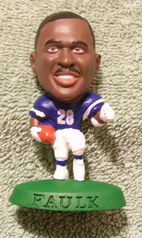 MARSHALL FAULK INDIANAPOLIS COLTS 1996 CORINTHIAN HEADLINER 3" FIGURE NFL014 Cover
