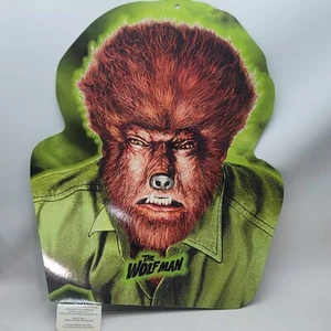 Vintage Rare The Wolf Man Cutout Poster Board Double-sided Print 16.5" x 14" - Picture 1 of 9