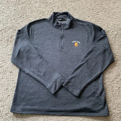 Ferris State Bulldogs Shirt Mens X-Large Gray Long Sleeve 1/4 Zip Under Armour Cover