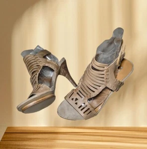 Sandalias NINE WEST Beige Tostado CORREAS CUERO 4 pulgadas TACÓN ALTO Para mujer Talla 7,5 M - Imagen 1 de 10
