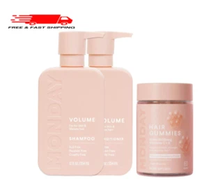 MONDAY HAIRCARE Volume Shampoo and Conditioner Set 12oz for Thin, Fine and Oily - Picture 1 of 4