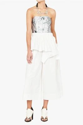 SASS & BIDE 全新带标签 240 美元白色金色 Kinship Marsh 正装裤子尺寸 42/8 美国 — 第 1/4 张图片