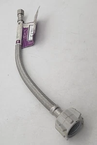 Homewerks 12in Braided Stainless Steel Supply Line - 7/8 BC to 3/8 COMP - Picture 1 of 6