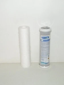 1 Sediment & 1 Carbon Block Filter 10" x 2.5" RO Aquarium Matrikx GreenBlock - Picture 1 of 4
