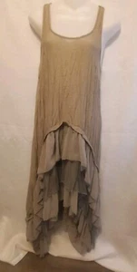 Vestido Cecico Talla S Romántico con Capas de Volantes Transparente Alto-Bajo Niveles En Capas - Imagen 1 de 17