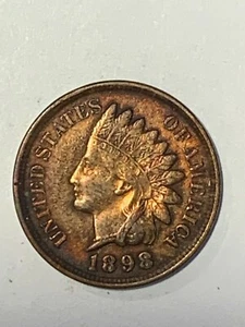 1898 1C Indian Head Cent - Picture 1 of 2