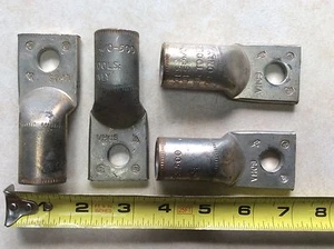 VHCS 4/0 - 500 Compresion Lug Lot Of 4 Wire Connectors - Picture 1 of 1