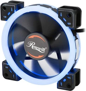 Rosewill DF1202512SELN 120mm Silent Dual Ring of Blue LED PWM Fan (Single Fan) - Picture 1 of 4