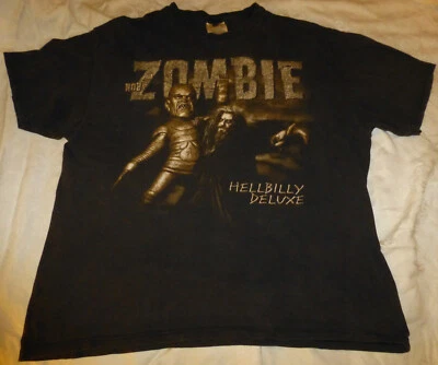 Camiseta Rob Zombie Hellbilly Deluxe Años 90 Original Concierto Vintage Talla XL Camisa Foto 1 de 4