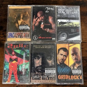 Original Tupac Shakur Hip Hop Cassette Tapes (bundle Of 6) - Picture 1 of 14