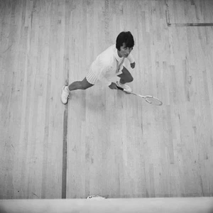 Australian Squash Player Heather Mckay In Action 1971 OLD PHOTO - Picture 1 of 1