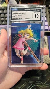 POP 2!!! CGC 10 2022 Panini Super Mario Peach Skiing Sport Foil #183 - Picture 1 of 2