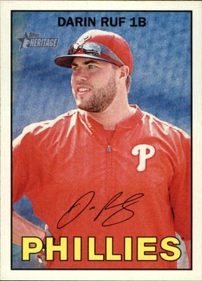 2016 Topps Heritage #47 Darin Ruf Philadelphia Phillies - Image 1 of 2