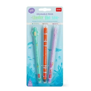 Set of 3 Erasable Gel Pens - Under the Sea - Legami - Picture 1 of 5